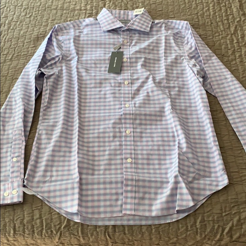 Michael Kors Slim Fit Shirt - pink/light blue NWT
